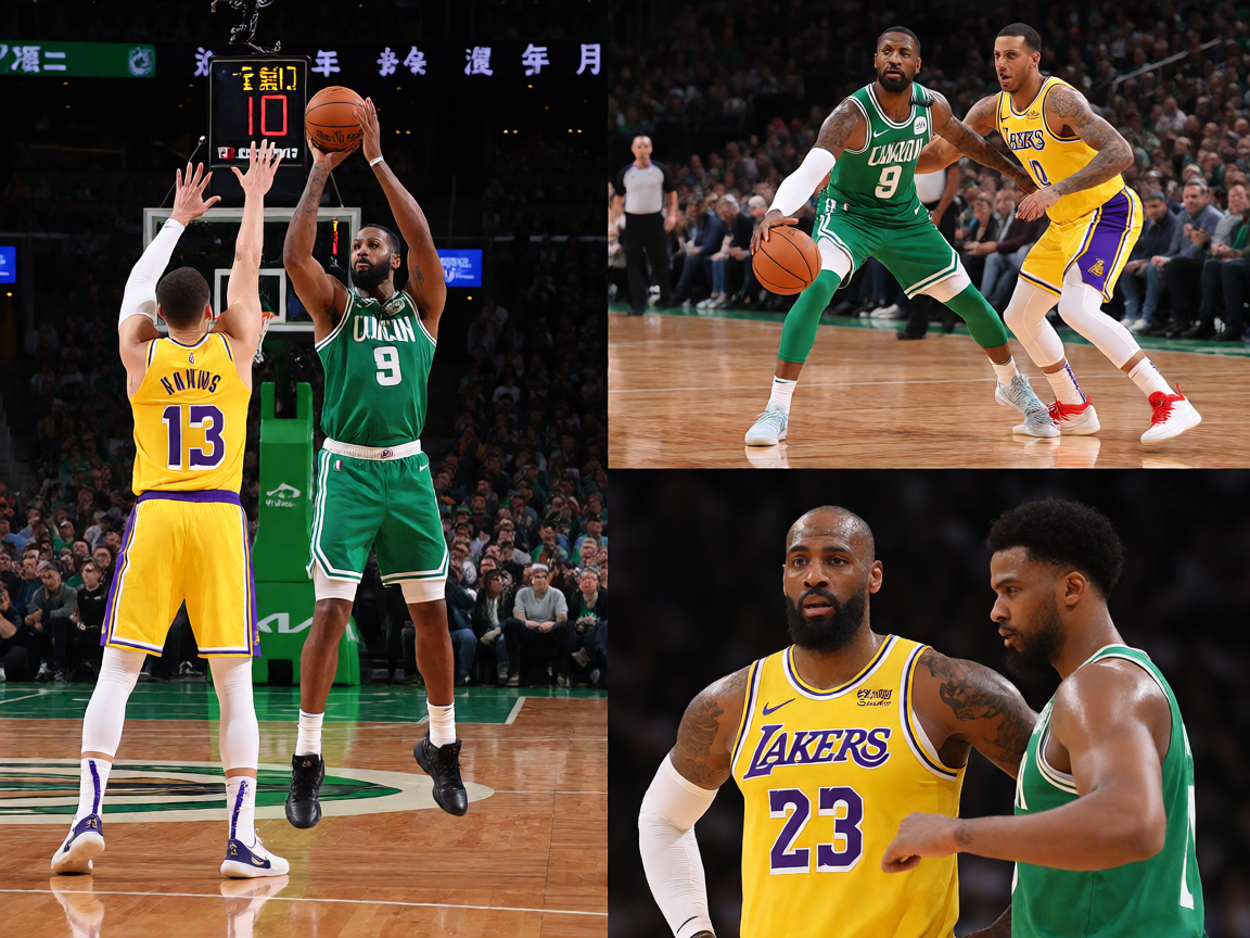 NBA湖人凯尔特人比赛现场